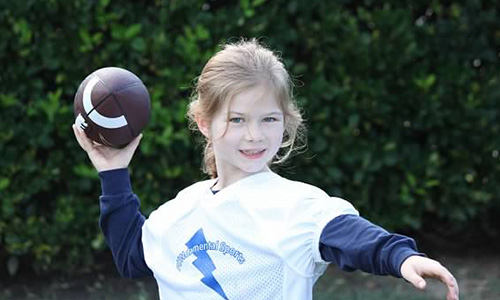 Flag football use the spirit of competition to learn the FUNdamental skills of football